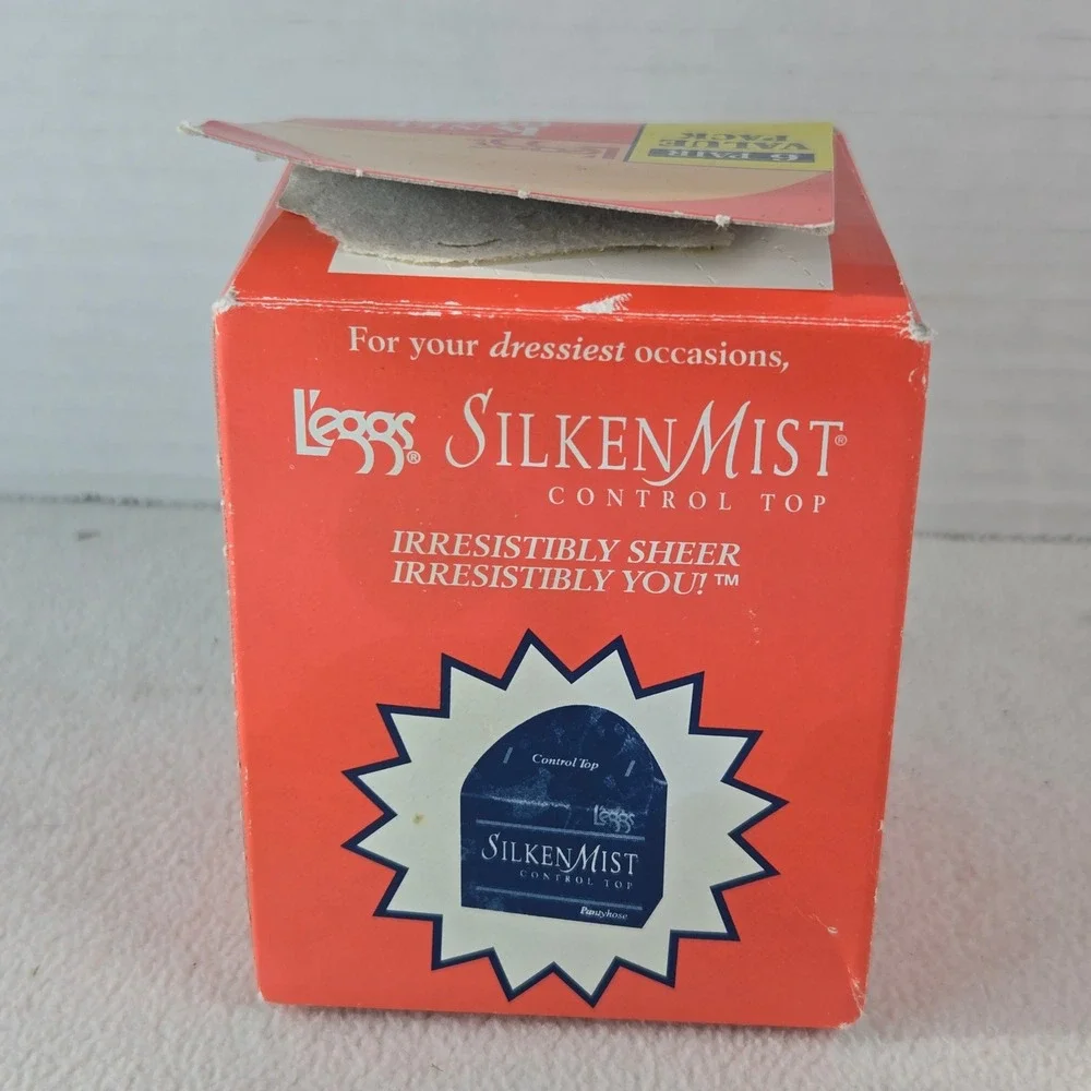 VTG Leggs Knee‎ Highs 6 Pair Value Pack Suntan One Size Sheer Toe Improved